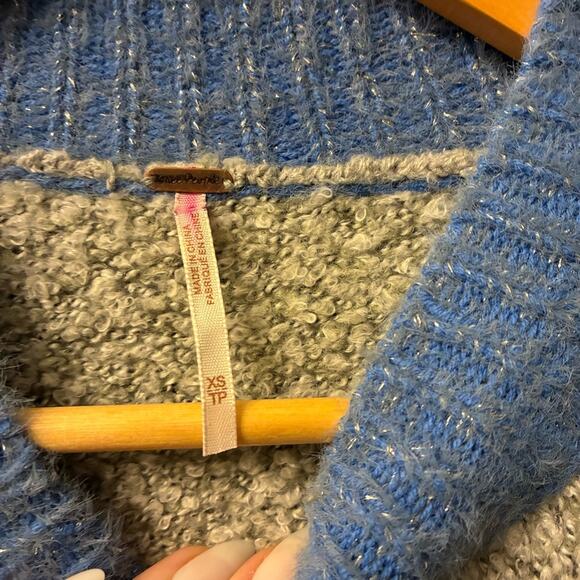 FREE PEOPLE Funfetti Fairisle Tunic Sweater Dress Womens CabinCore Nordic XS - Picture 5 of 11